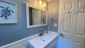 Only 3 blocks to the beautiful St. Peter's Beach of Cape May Point sits this roomy beach house - Image 2