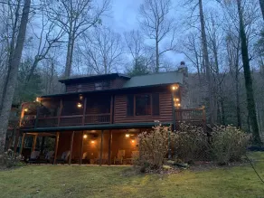 Directly on Big Creek/Hot Tub/Game Room/Outdoor Living Space/ Remote/True Cabin - Image 5