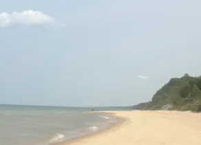 Vacker strand Lyxigt hem vid Lake Michigan, sandstrand, pool, badtunna - Image 5