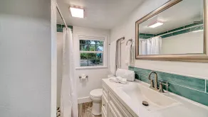 7 minute walk to Siesta Key beach.  Large heated pool/spa. Very private.1/2 acre - Image 4