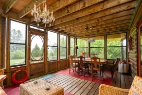 Authentic & Stunning,  Rustic Log House located on 28 acres with private road - Image 5