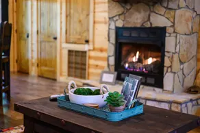 2 Master Suites, hot tub, fireplace, back deck, wrap around porch,  secluded  - Image 2