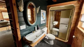Modern Rustic Log Chalet w/ mtn views, pool & bonus loft on 17 secluded acres  - Image 2
