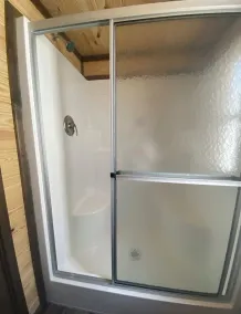 Phoenix Tiny House at Badin Shores Resort, lake view, porch, pool, beach, marina - Image 4