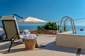 Luxury Seafront Villa Stone Castle Brač-Pool,Brač - Image 4