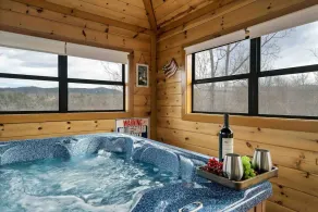 Smoky Mountain Fall Colors Private Pool Hot Tub Theater and Cozy Mountain Escape - Image 3