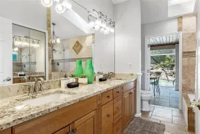 Waterfall saltwater Lagoon heated pool, 2 King Suites, Sauna! - Image 3