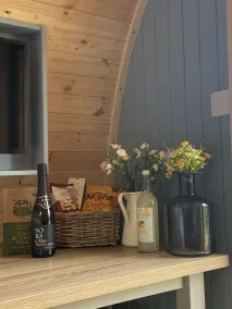 Wild Luxury Bluebell Glamping Pod with Wood Fired Hot Tub in quiet rural setting - Image 2
