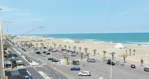 F3 standing on the beach, parking, super panoramic 180 ° view, Top position - Image 5