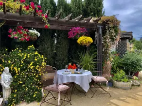 Suite Rose Garden privée à côté du vignoble et de la piscine - Entrée privée - Image 3