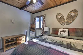 Deck + Fire Pit: Family Cabin in Bessemer - Image 4