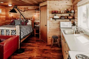 3-Rustic Cabin · 3-NW Rustic Cabin on the water-Beach-full kitchen - Image 2