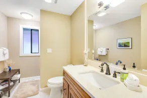 Updated sound front home with water & mtn views, fireplace, firepit, balcony - Image 5