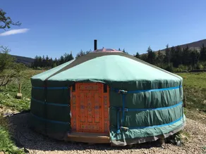 Mongolian Yurt with Log Cabin Kitchen/Bathroom in Berwyn Mountains, North Wales - Image 4