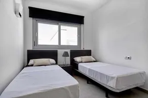 Top floor apartment with sunny roof terrace, heated pool and garden - Image 5