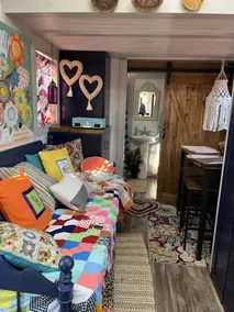 “SERENDIPITY” a boho inspired tiny home on wheels in country setting - Image 4