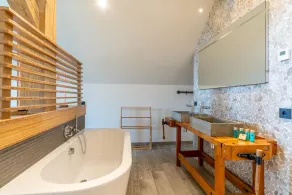 Stylish overnight stay with a hot tub and atmospheric fireplace. - Image 5