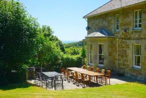 MANOR ON COAST WITH SEA VIEWS, TENNIS COURT, BIG GAMES ROOM + BAR, GARDENS - Image 5
