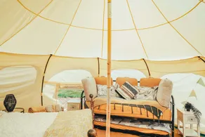 Totally Luxury 4 Person Bell Tent 10 mins Surf/Sail/Swim Beaches - Image 4