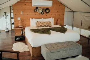Luxury Glamping Tent with Vineyard Views & Private Bathroom - Image 4