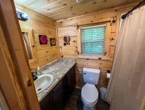 Secluded cozy tiny cabin on the water with fire pit and private dock - Image 2