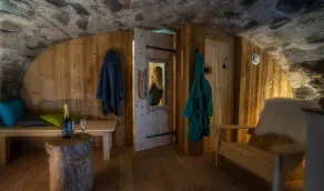 Gîte la Retorderie: 11 people + 2 babies, sauna, catamaran net, cabin, fireplace - Image 5