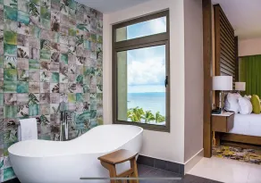3 Bedroom Ocean View with furnished balcony and hot tub along with hammocks.  - Image 5