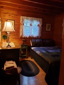 Charmig timmerstuga vid sjön med privat brygga - för din båt & jet ski - Image 3