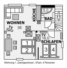 Ferienwohnung für 4 Personen - Image 3