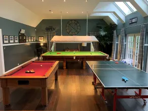 Internet, table de billard pleine grandeur, feu de bois, Tesco livre - Bliss! - Image 4