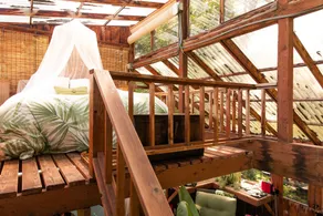 Romantic Glamping escape with wood fired hot tub/hiking, near hidden waterfalls. - Image 4