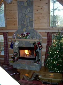 Authentic Private Log Cabin!  Hot Tub, Views, Internet, Fireplace, Air Condition - Image 2