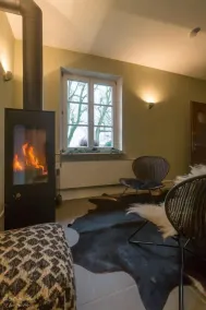 Elegant & historic country house, high ceilings, fenced garden, fireplace, infrared cabin. - Image 3