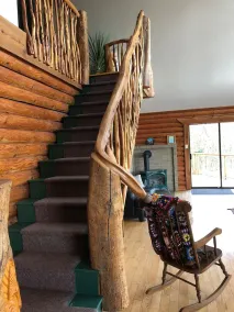 Gorgeous View Log Home on 5 Acres sover 10 bekvämt - Image 2