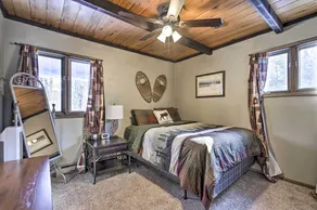 Deck + Fire Pit: Family Cabin in Bessemer - Image 3