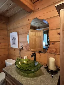 Relax at The Lincoln Log Cabin perched along the Jump River. - Image 3