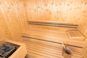 Wellness area,sauna,-Jacuzzi,pool 60 m2, Salt water,quite,air massage in pool - Image 2