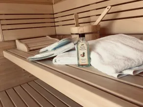Modern vacation apartment with side water view, balcony, sauna and fireplace - Image 3