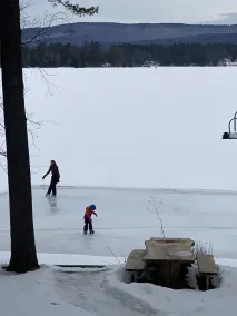 Winter Lakefront Cabin on Great Pond, Hot Tub - Image 3
