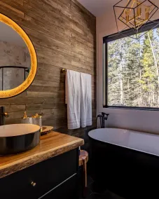 Modern Rustic A-Frame Cabin with Barrel Sauna - Image 4