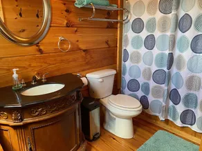 Tiny, charming mountaintop cottage with large firepit, deck and amazing views - Image 2