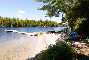 Lakeside Pine Cone Cabin 30' private beach & dock, Fireplace , Kayaks, Canoe - Image 5