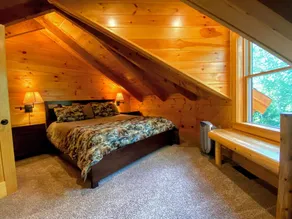 Unique 'yurt' home in Bretton Woods with hot tub, firepit, trails, beach, swimming, volleyball! - Image 3