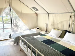 Lakefront Glamping Tent w/ensuite bathroom, King Bed, Fabulous View, near Acadia - Image 5