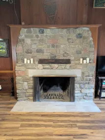 Quaint Newly Remodeled Cabin with Stone Fireplace - Private Hot Tub - King Bed - Image 2