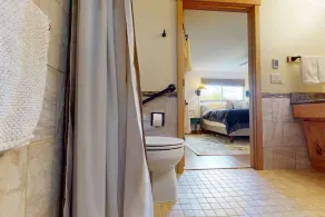 Breathtaking Mountain & Water Views – from the covered, heated deck, (enjoyable year-round)<br>Private Hot Tub for 3 – professionally serviced after every stay<br>Exceptionally well-stocked kitchen and very comfortable beds<br>Dog-friendly - fenced & - Image 4