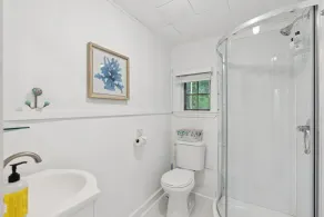 Across the road from Pemaquid Beach — quiet wooded king-bed cabin - Image 3