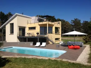 PROMO! 9-19 .07 Villa contemporanea con vista mare con piscina riscaldata - Image 5