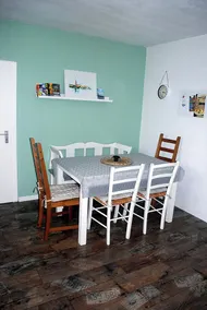 70 sqm for up to 4 people in Dannewerk Schleswig-Holstein. Car parking space and storage room for e-bikes, washing machine, full bathroom with bathtub, high chair and travel cot are available Bedding for the travel cot please bring your own... - Image 5