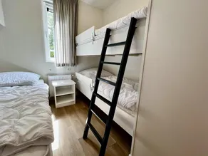 Beautiful, brand new and uniquely designed chalet with pretty garden. Very spacious, modernly furnished for 5 people with luxurious \"infinity\" gas fireplace, wash-and-dryer and free WiFi. - Image 5